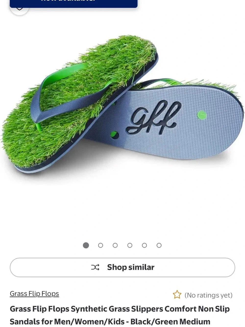 GFF Green Grass Flip Flops